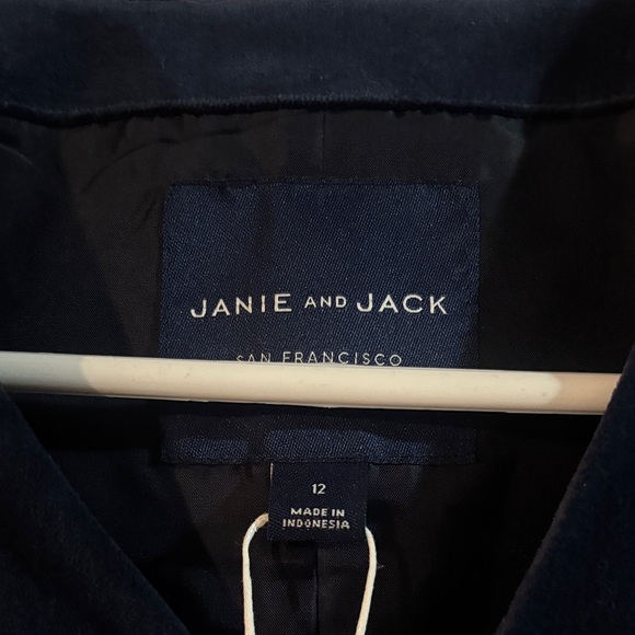 Janie and Jack Midnight Blue Button Vest - Picture 2 of 4